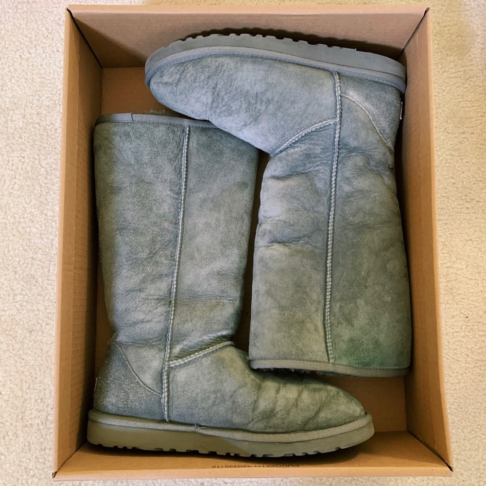 Grey tall uggs